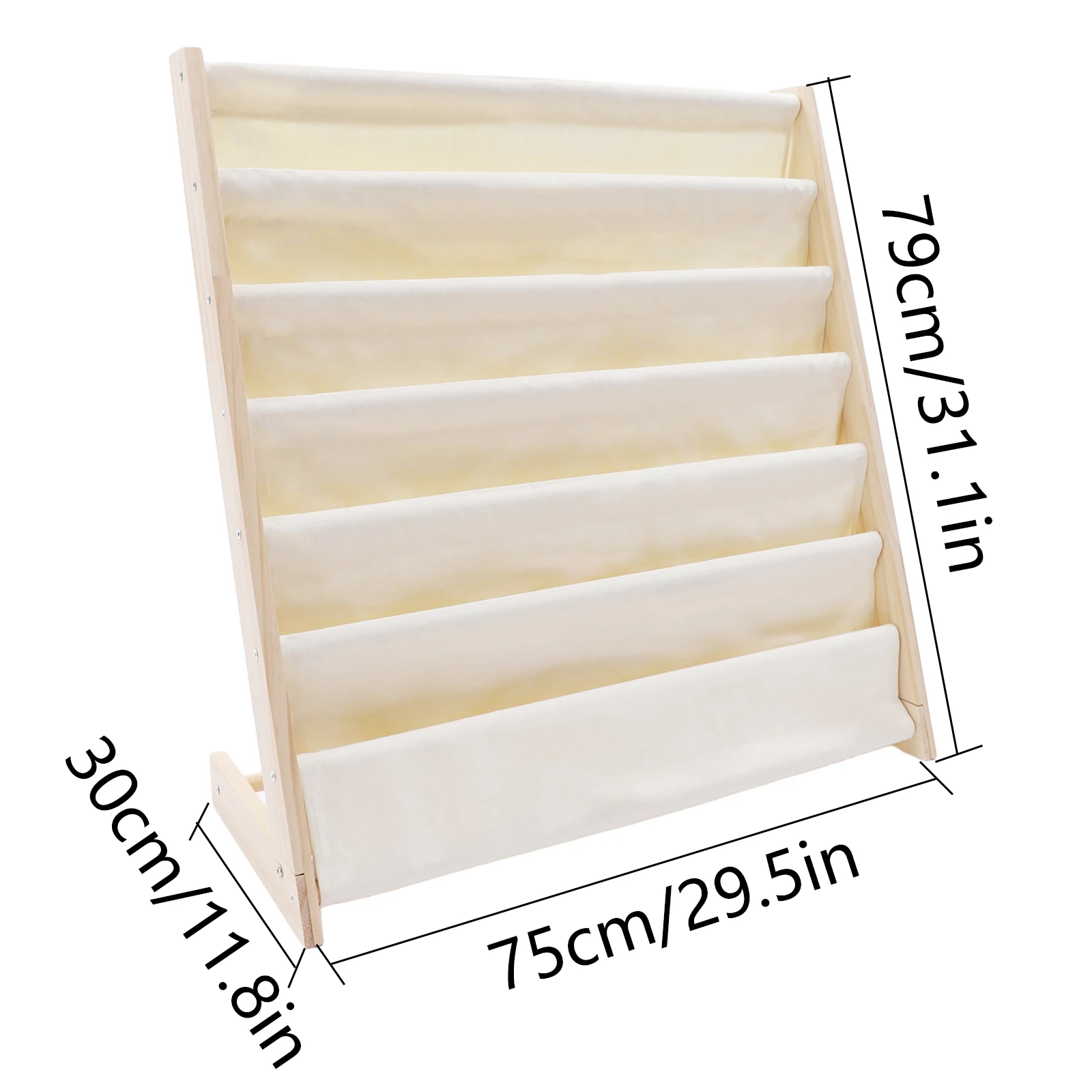 

Children Kids Book Shelf Storage Rack Organizer Bookcase Bookshelf Display Holde 6-Layer for Book Storage in Bedroom, Playroom