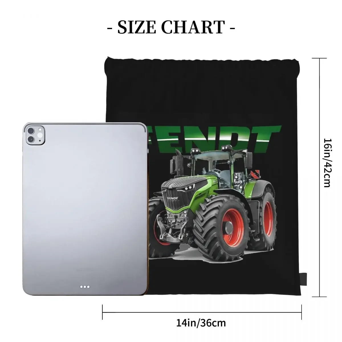 Fendt German Tractors Backpacks Fashion Portable Drawstring Bags Drawstring Bundle Pocket Sports Bag BookBag Man Woman Students