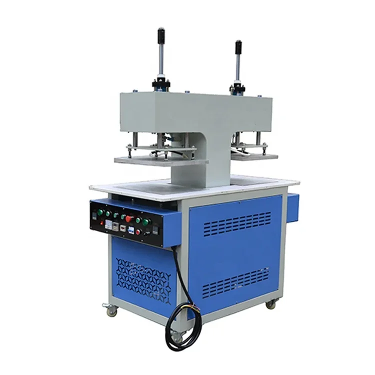Multi-purpose Double Hot Pallets Hydraulic Emboss Press Leather Logo Heat Press Machine for T-shirts DTF Film Printing