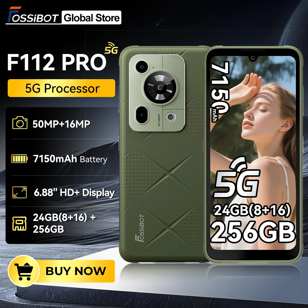 Fossibot F112 PRO 5G Rugged Smartphone 6.88