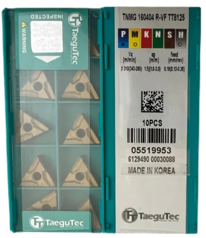 

TNMG160404R-VF TT8125 /Alloy blade 10 PCS