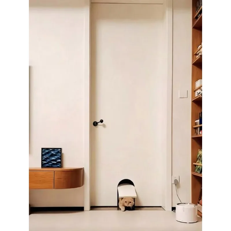 

Brand Solid Wood Modern Interior Cat Door with Windproof Feature and Finished Surface for Living Room