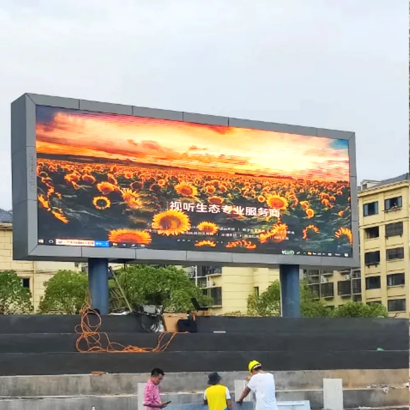 Waterproof Custom LED Displays Large Number Panel Display Pantalla Cabinet Advertising Outdoor Screen Display WallsChip On Board