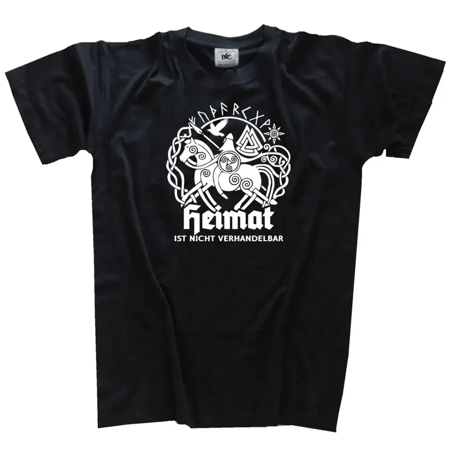 Home is non negotiable Germans Vikings T Shirt L Black O Choice B C 190 vintage Washed Breathable Unisex homme designer clothes