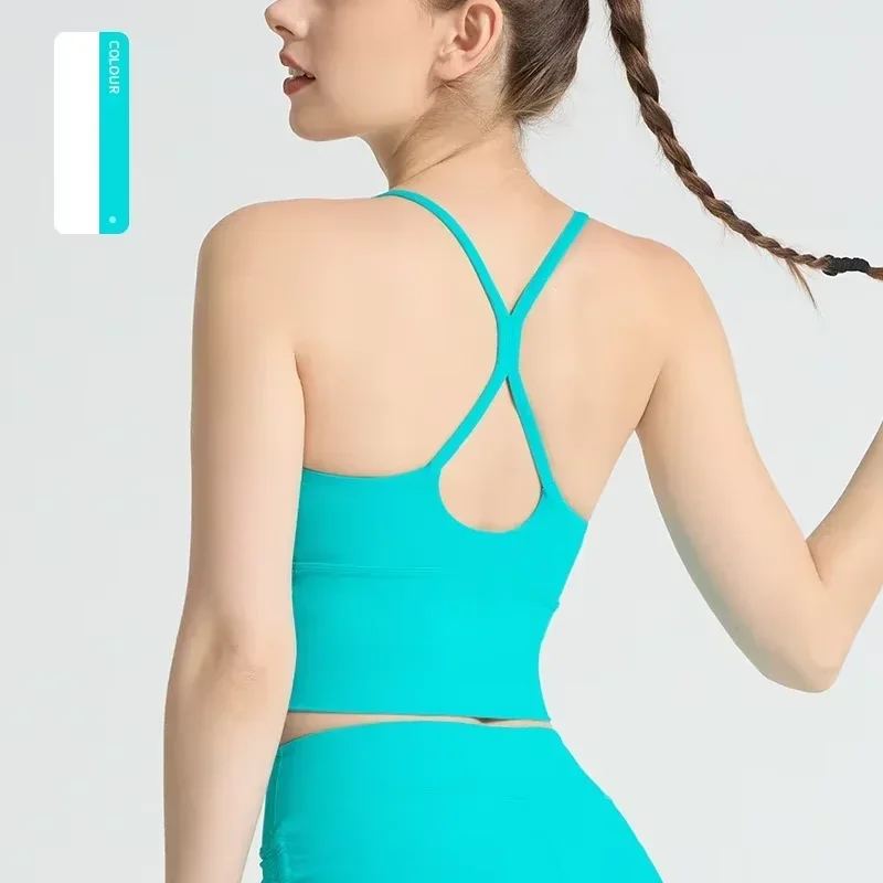 Solid Color soft high strength Women Fitness Bra Tight Sport Top Comprehensive Training Gym Yoga Underwear Tight With Chest Pad