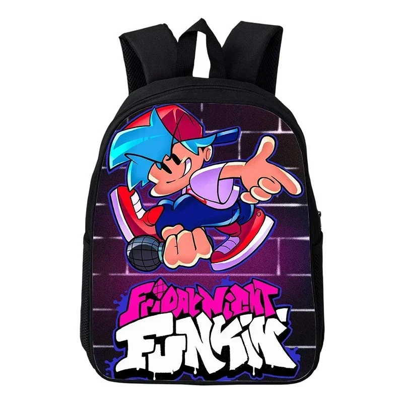 حقيبة ظهر Funkin مقاس 16 بوصة ليلة الجمعة للأطفال الصغار حقيبة رياض الأطفال حقائب مدرسية كرتونية للبنين والبنات حقائب ظهر مضادة للماء للأطفال