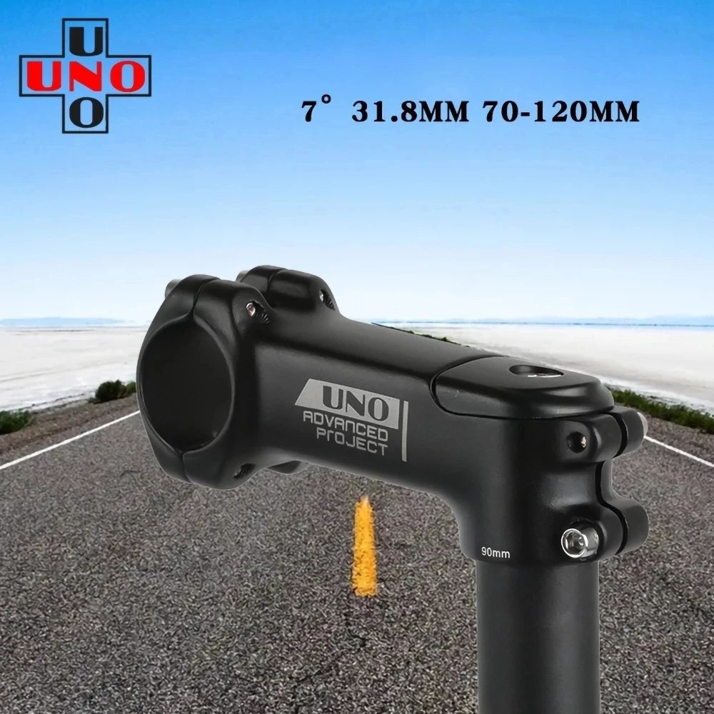 UNO Mountain Road Bicycle Stem MTB Bike 7 Degree 28.6*31.8mm 70-120mm Ultralight Aluminum Handlebar Stem Bike Accessories