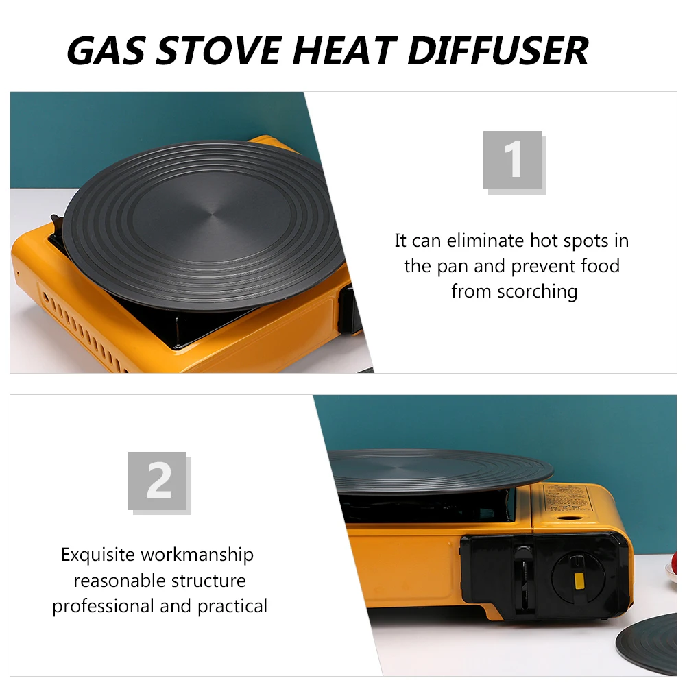 

Aluminum Round Heat Conductor Plate Pot Mat Diffuser Fast Defrosting Tray Gas Stove Cookware Accessories Kitchen Bar Utensils