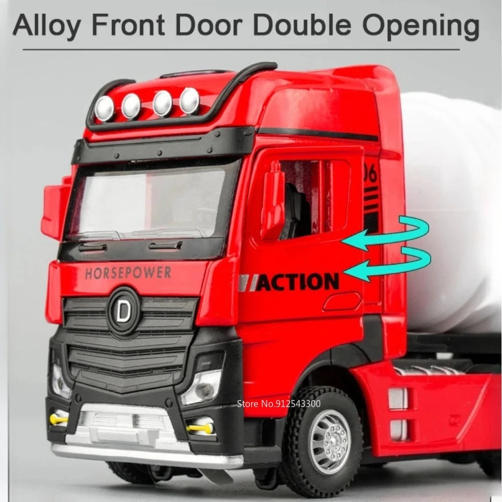 1:50 Bilancia Gas Cisterna Sprinkler Giocattolo Modello di Auto Porte Aperta Musica Luce Tirare Indietro Modelli di Auto in Miniatura Collezione Regali per I Bambini