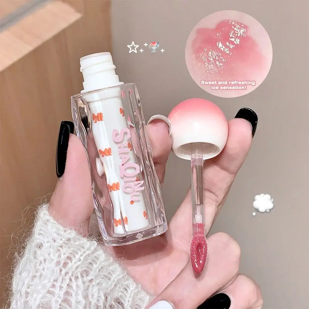 Water Light Transparent Lip Gloss Long Lasting Non-Fading Pink Mirror Glass Lipstick Non-Stick Cup Waterproof