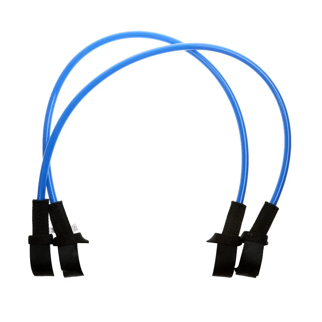 Blue TPU Windsurfing Harness Line 28 Inch Fixed Lines with Boom Pads for Wind Surfing and Kitesurfing Setup