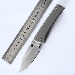 Scapegoat Folding Knife Mark M390 Titanium Handle Bearing Outdoor Hiking Hunting EDC Defense Tool Fruit Knife