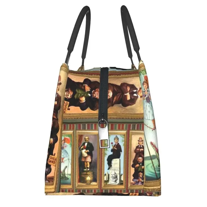 Custom Haunted Mansion Stretching Lunch Bags Women Thermal Cooler Insulated Lunch Box for Work Pinic or Travel