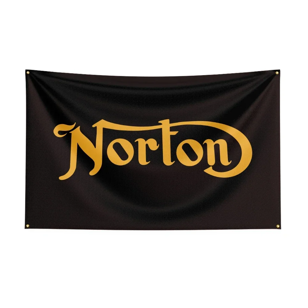 3X5 FT Nortons Flag Polyester Printed Motorcycle  Banner For Decor