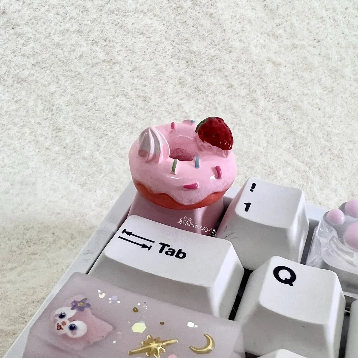 Teclado mecânico bonito do eixo transversal Keycap, suplemento Esc da altura do OEM do Keycap da Donut
