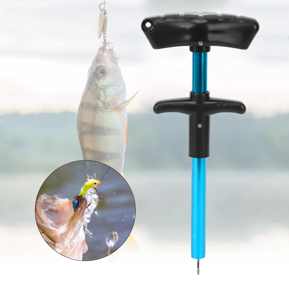 

Fishing Hook Remover Stainless Steel Durable Portable Easy Using T Shape Fish Hook Remover Lure Sea Fishing Tackle Accessory