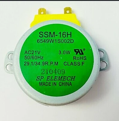 Microwave Chassis Synchronous Motor Parts SSM-16H 6549W1S002D Brand New Square Shaft 21V