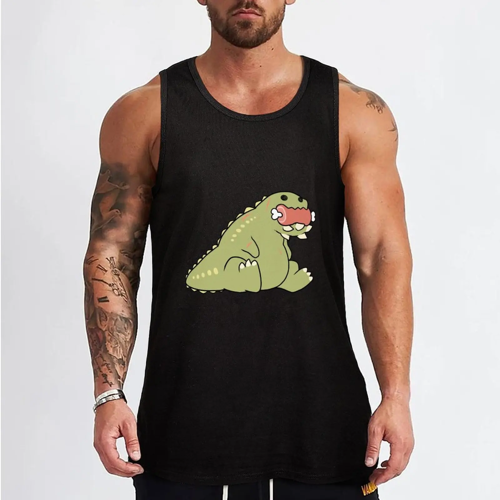 Deviljho Snack Tank Top gym clothes man cute tops Men's t shirt sports clothes for men