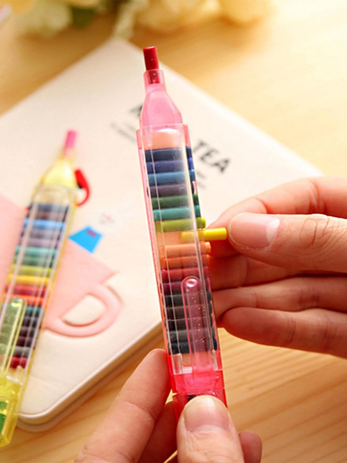 1pc 20 Color Interchangeable Core Oil Painting Crayon Best Colored Crayon Student's Washable Paintbrush Fancy Graffiti Painting