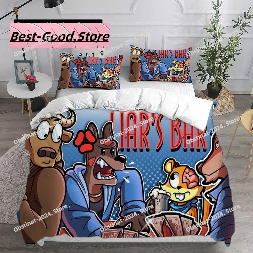 

New Game Liar's Bar Bedding Sets Quilt Bed Cover Comforter Duvet Cover Pillow Case 3 Pieces Sets Kids Adult Bedroom Decoration