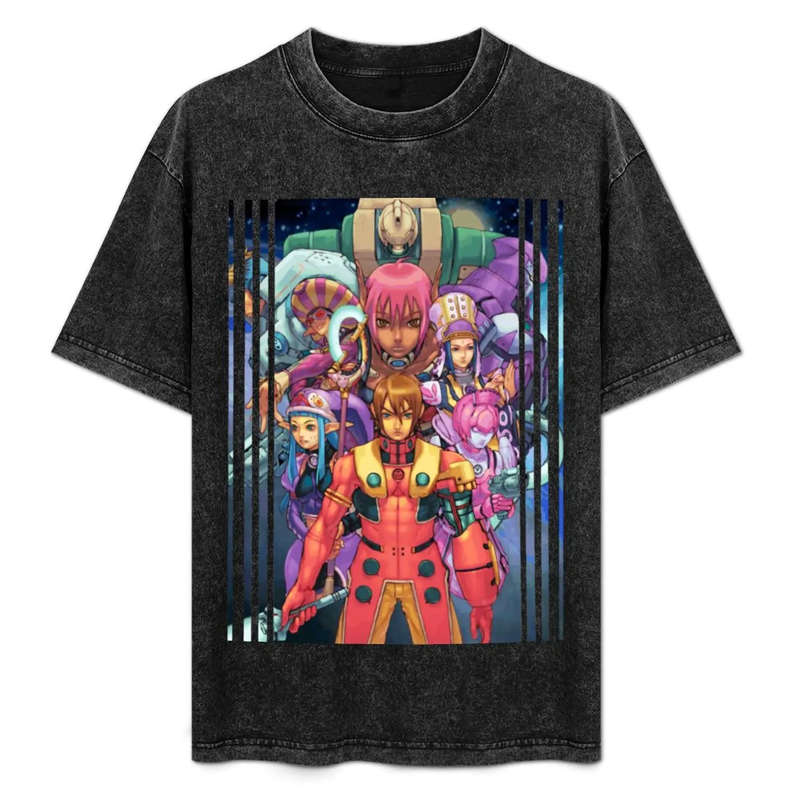 Phantasy Star Online T-Shirt Basic Solid Color Short Sleeve Cotton Top — купить у AliExpress WW