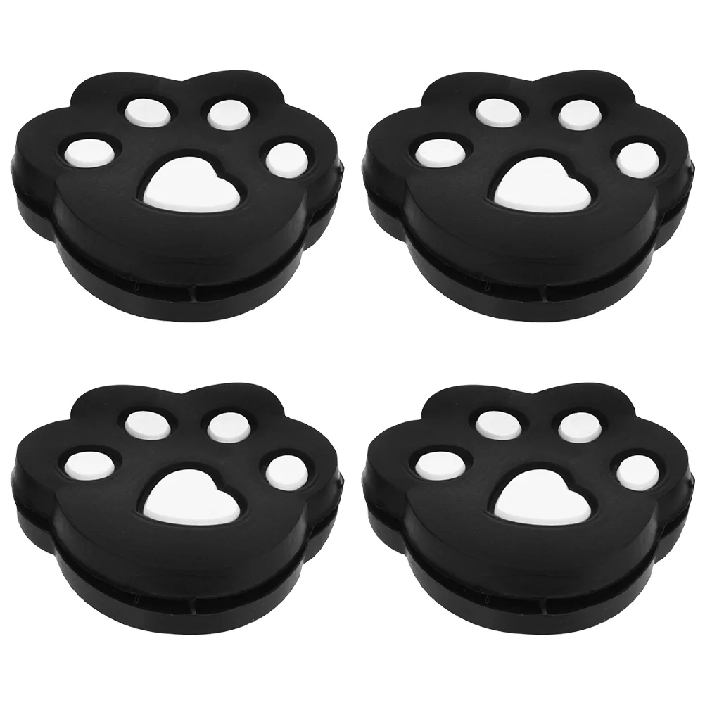 4 Pcs Tennis Balls Racquet Racket Shock Absorber Small Dampener Vibration Damper Decorative Shocks Black