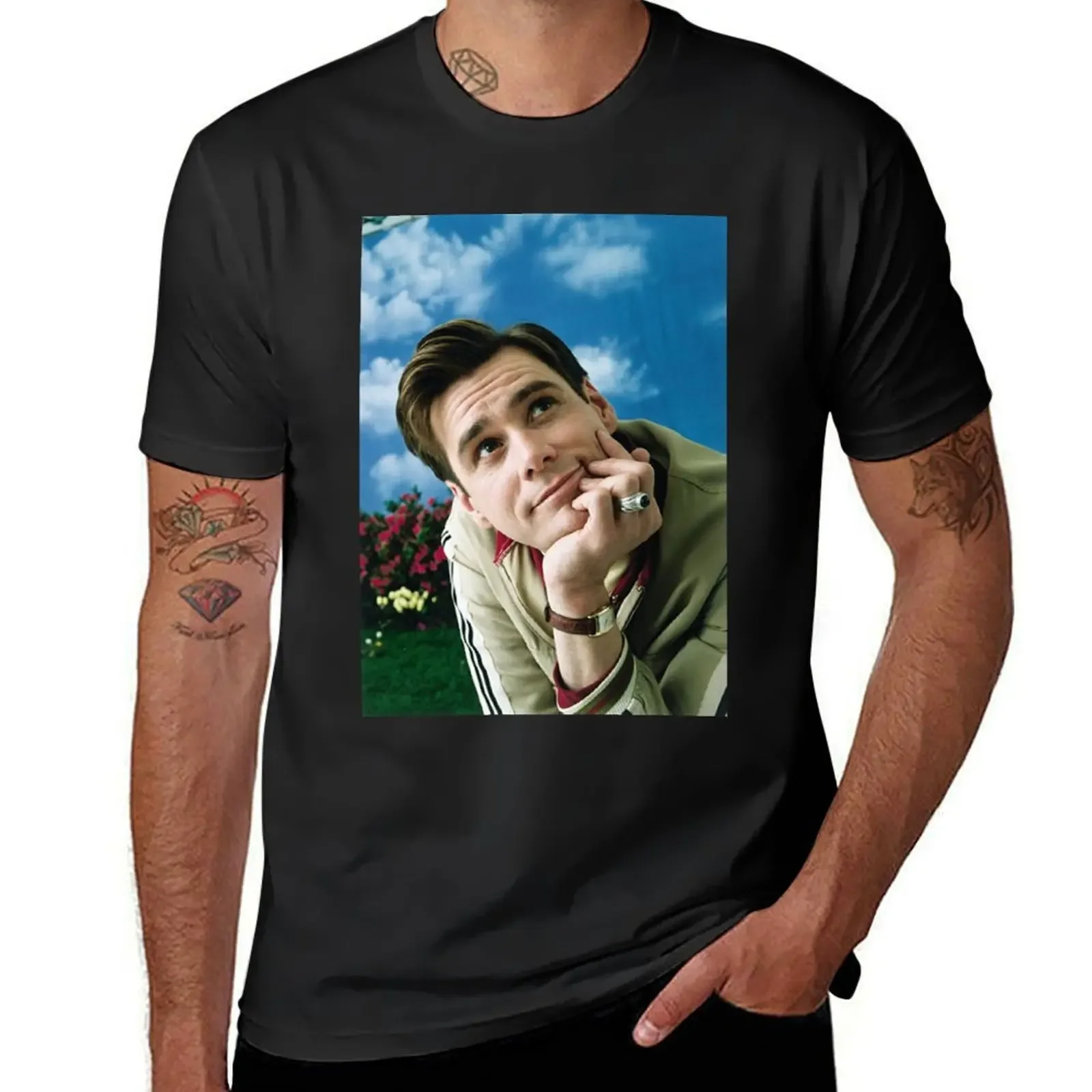 Young Jim Carrey T-Shirt cute tops graphics graphic shirts plain black t shirts men