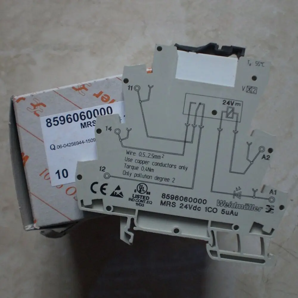 

1 шт. Новинка для Weidmuller 8596060000 MRS 24Vdc 1CO 5uAu реле Бесплатная доставка # QW