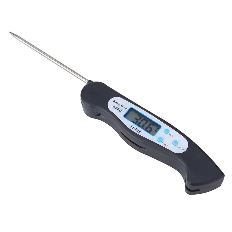 Digital Meat Thermometer Foldable Probe Grill Thermometer -58 °F To 572 °F (-50 °C To 300 °C)For Kitchen Cooking Baking