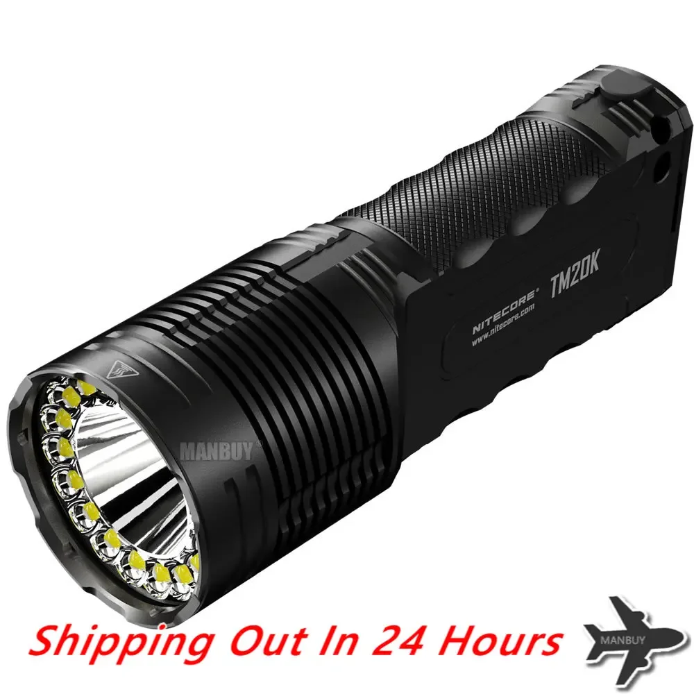 Nitecore TM20K 20000LMs 19x CREE LEDs Flashlight Built-In Battery Spotlight USB-C Rechargeable Ultra High Performance Torch