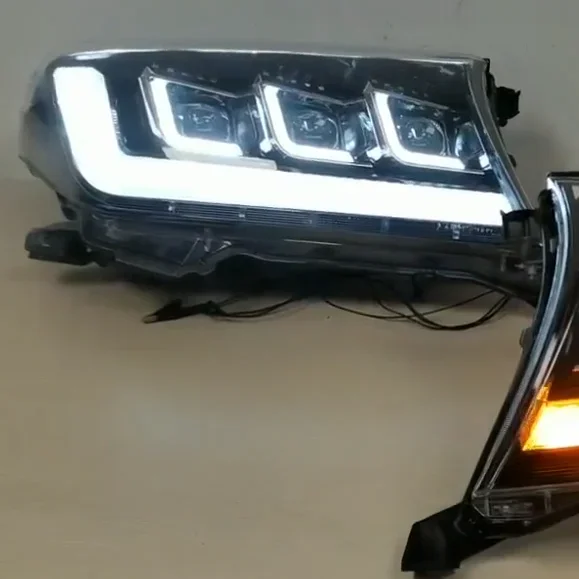 

AirowFull светодиодные фары для Land Cruiser LC200 FJ200 2008-2015 годов светодиодные фары Cn