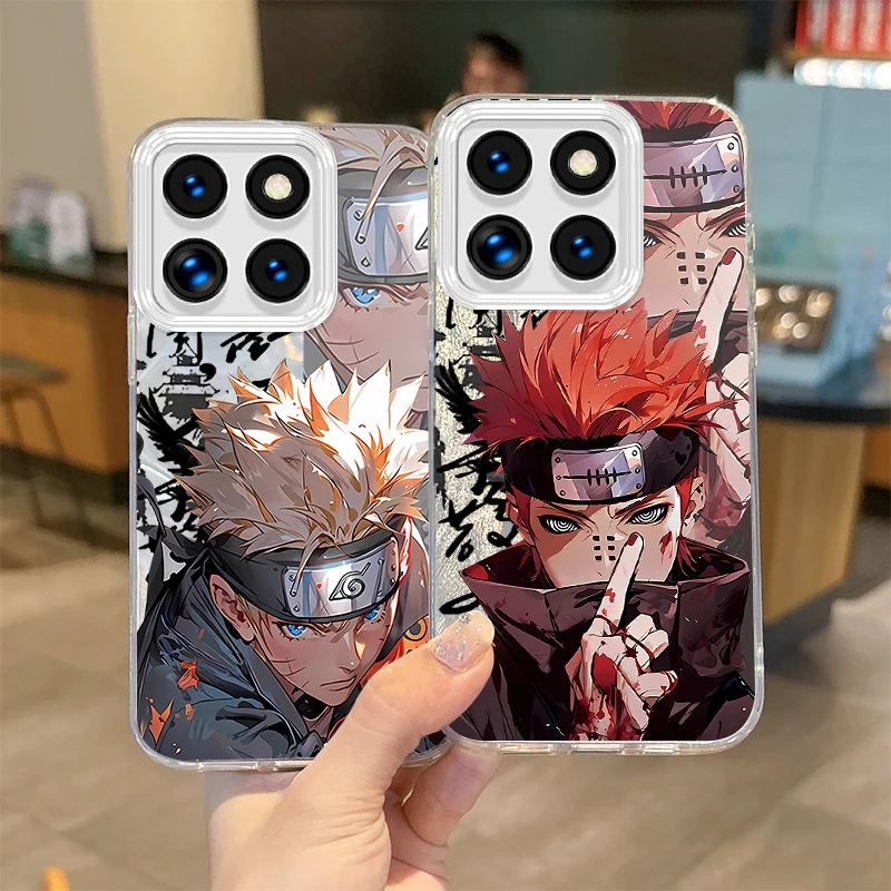 New N-Narutos Anime Trend Cool Phone Case for Xiaomi Poco X6 X3 F6 M6 M4 Pro C61 13T 11 Lite Feather Yarn Shockproof Matte Cover