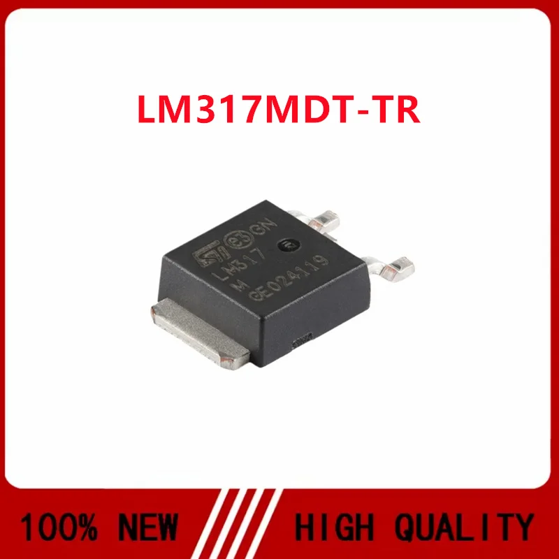 10PCS/LOT LM317MDT-TR LM317MDT LM317M LM317 TO252 Patch linear regulator in stock