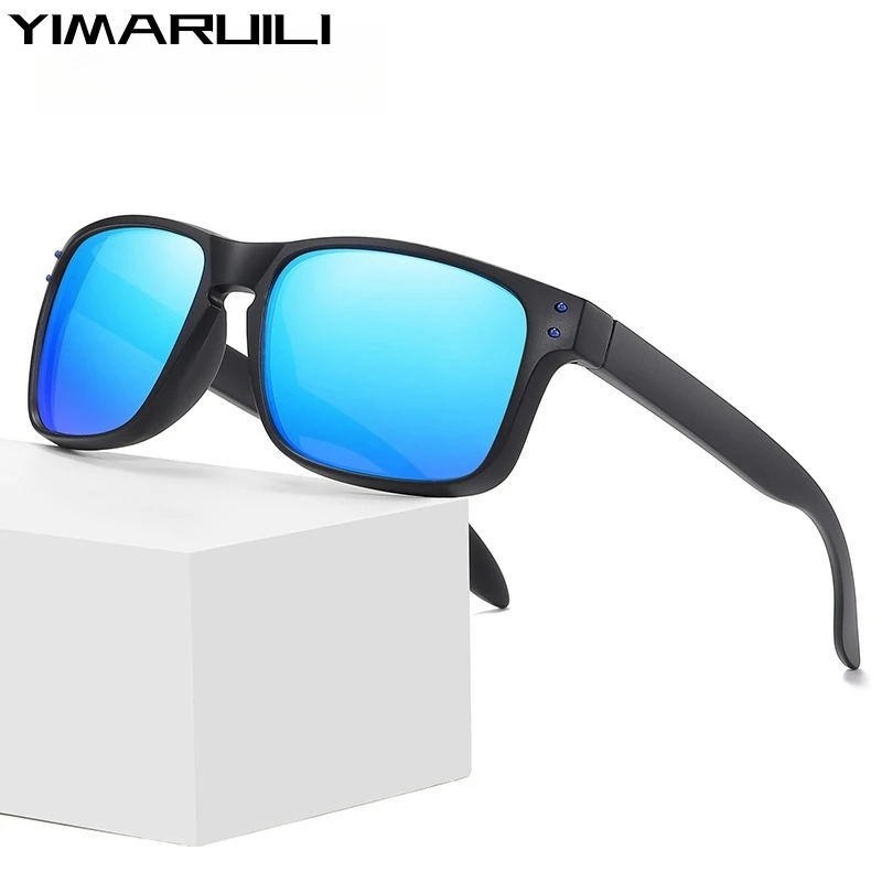 YIMARUILI Fashion Men's Polarized Sunglasses Square Driving Cycling Travel Optical Prescription Large Size Sunglasses Women 6507