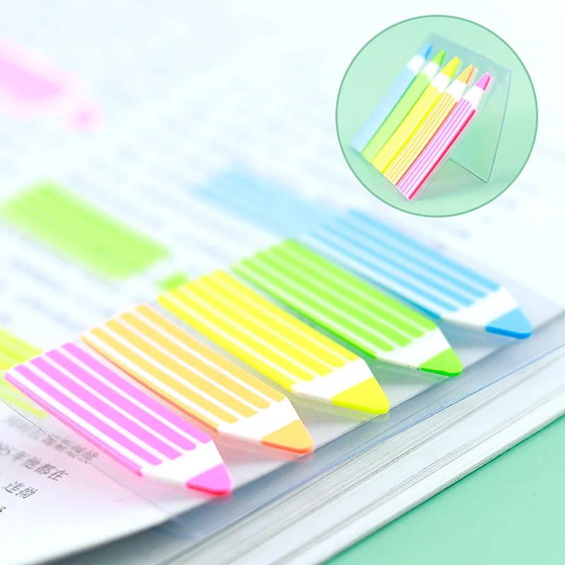 40-200 pezzi Multicolor PET Sticky scrivibile schede indice riposizionabili bandiere per pagine pennarelli per libri lettura note adesivi