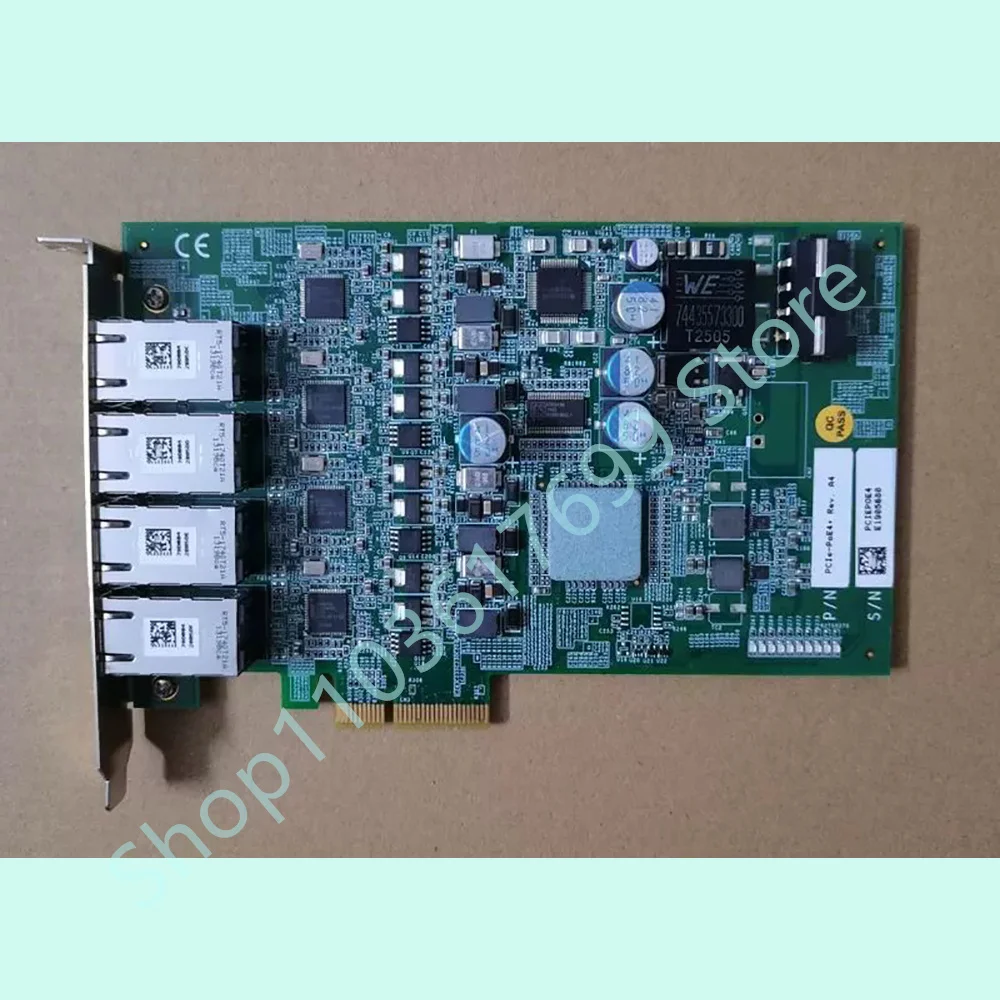 For Video Capture Board PCIE-POE4+ Four-Port Network Card PCIe-PoE4+ Rev. A4