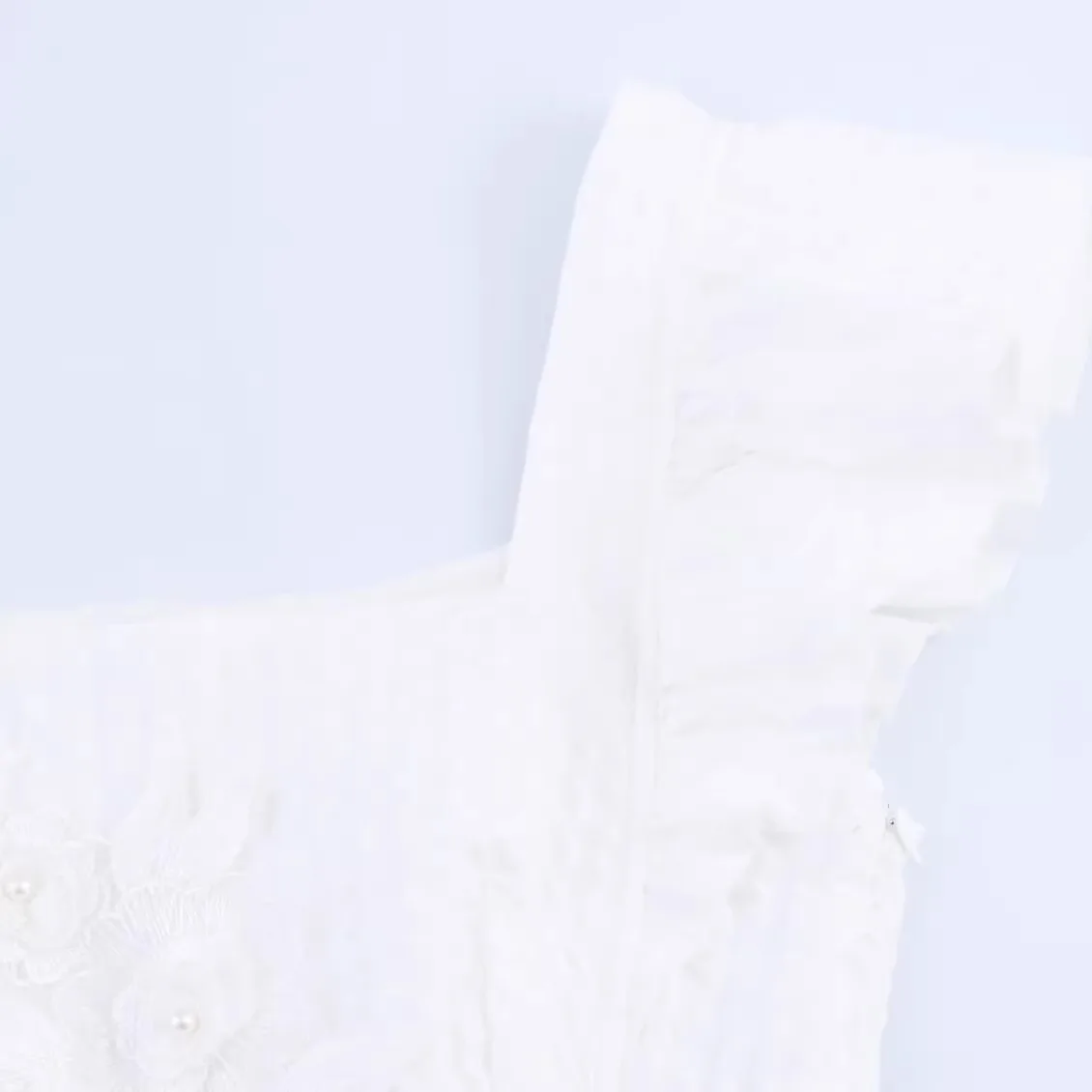 Ele Texture Floral Decorated 3D Dr Spring New Women's Faion High Waist Fairy Skirt Polyester Fiber Svel Dr