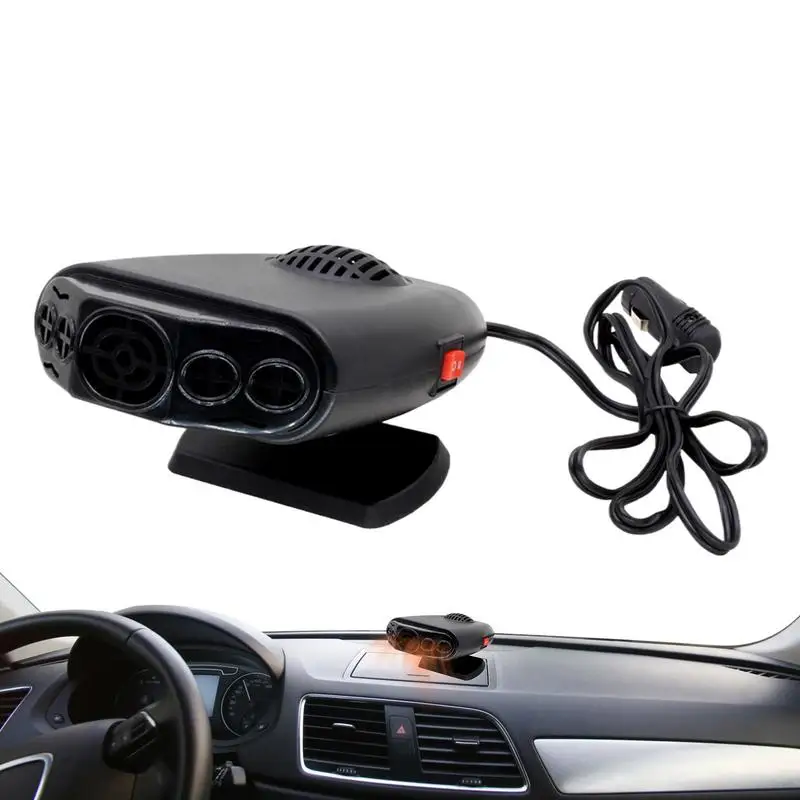 

Car Heater 12V/24V Windshield Defroster Defogger Air Heater Plug In Portable Multifunctional Windscreen Heater Fan For SUV