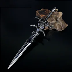 WOW Game Peripherals Lich King Sword Frostmourne Alloy Weapon Model 22cm Decorative Collection Ornaments, Handicrafts Gifts Toys