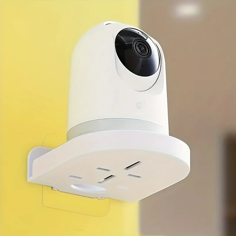 Wandmontierte Monitorhalterung ohne Bohren, kompatibel mit Heim-/Büro-/Tür-/Fensterkameras – Saugnapf-/Klebeinstallation