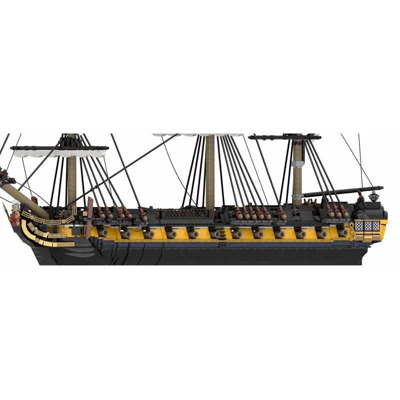 Military Boat Model Moc Building Blocks HMS Romulus Warship Model Technology Bricks Christmas Assembly Toys Constructrion Gifts