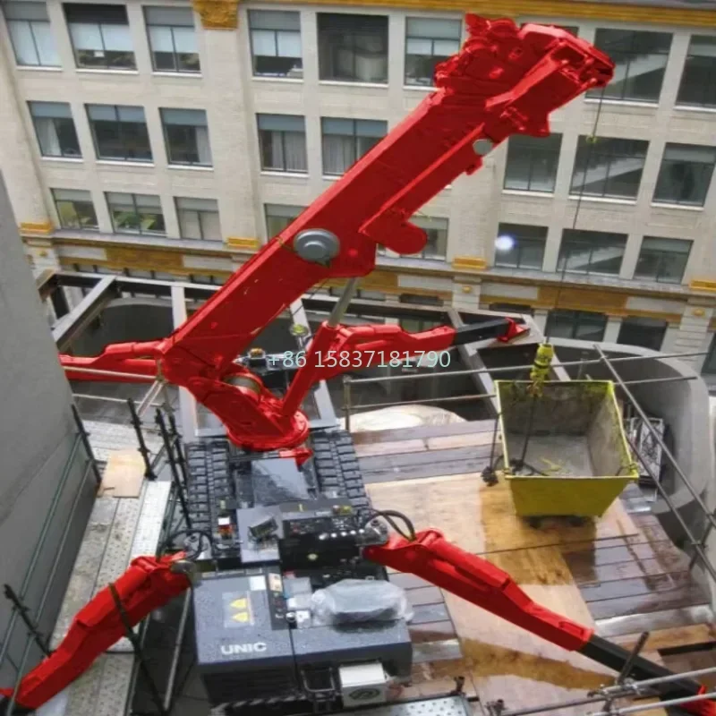 Platform Pengangkat Derek Laba-laba Remote Control Mini Spider Crawler Derek Lift Hoist Kaca Pengangkat Dinding Derek Laba-laba Kecil Teleskopik