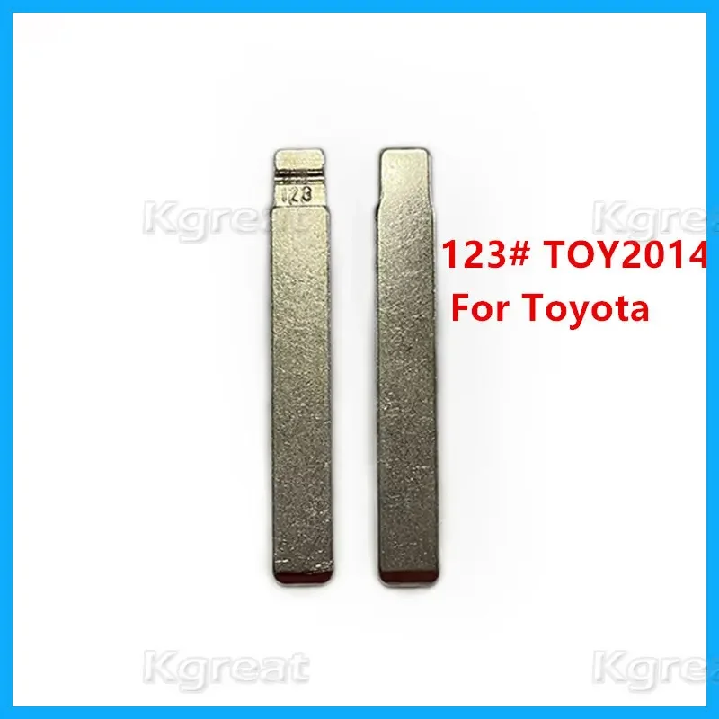 

10pcs 123# TOY2014 Metal Uncut Blank Flip KD Remote Key Blade for Toyota New Models COROLLA for Keydiy KD Xhorse VVDI JMD Remote