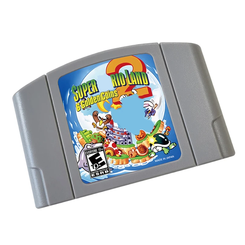 Super Mar  Land 2 64 BIT Video Game Cartridge US Version For N64 Game Console