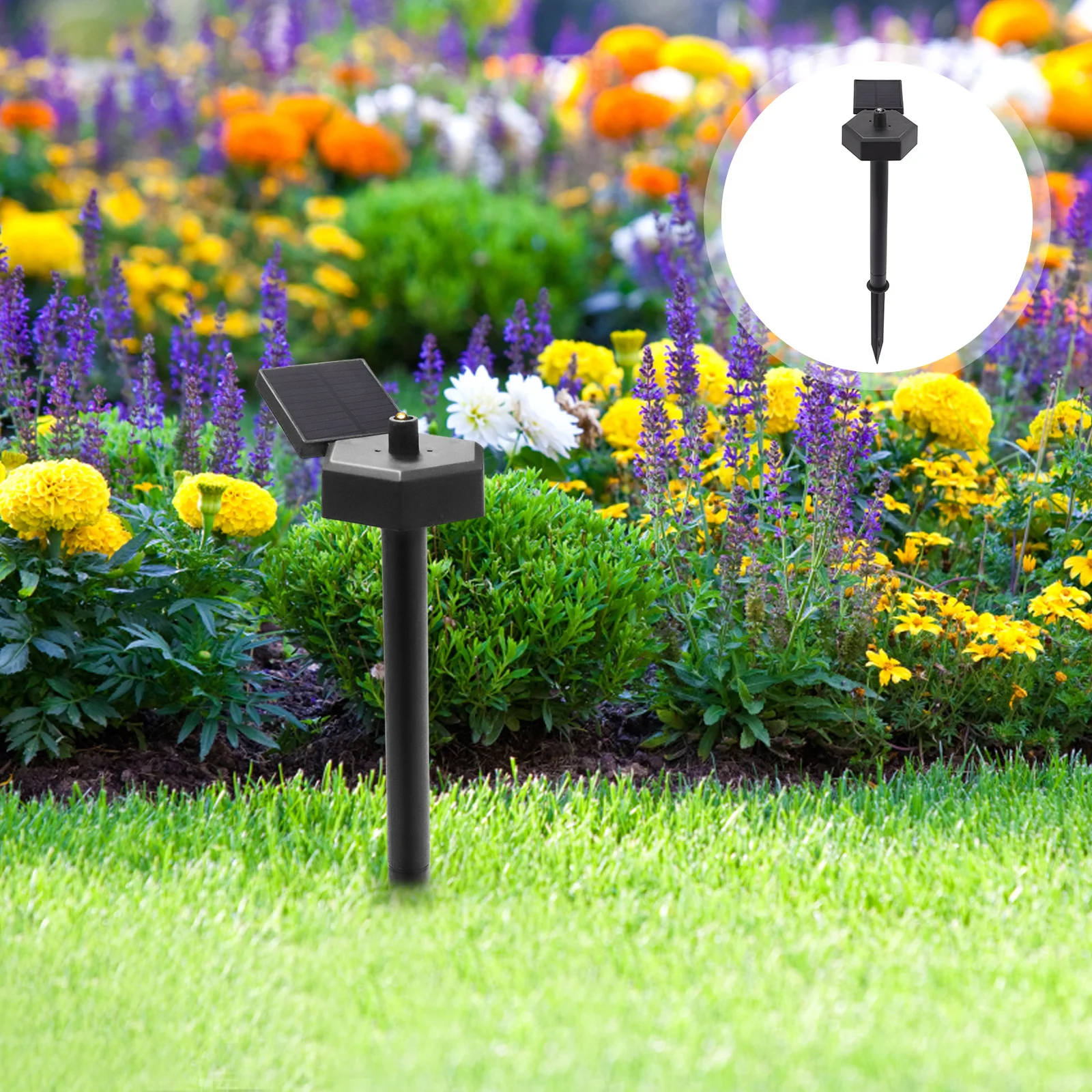

Solar Garden Lights Outdoor Cartoon Decoration Durable Plastic Pathway Lighting Yard Accessories Waterproof Frosted Solar