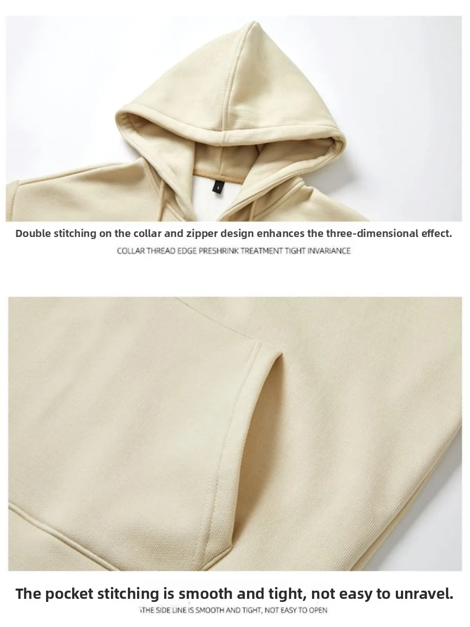 Sudadera con Capucha Lerim ex, de Algodón Puro, Forro Polar, para Primavera, Otoño e Invierno, Cómoda, Transpirable, Informal...