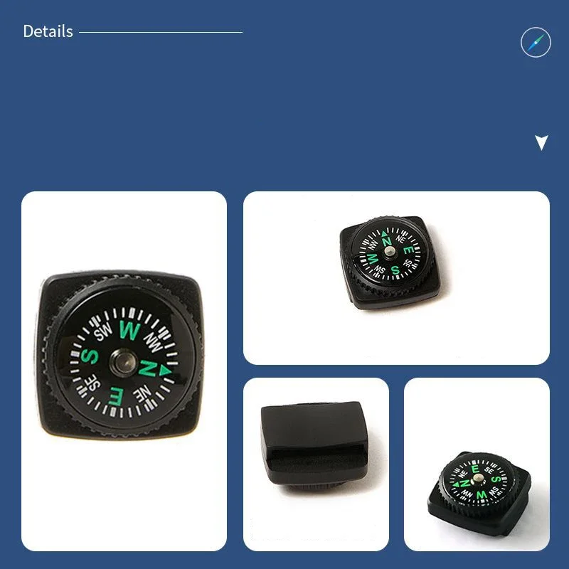 10pcs/lot Mini Wristband Compass Portable Detachable Compass Outdoor Camping Hiking Travel Emergency Survival Navigation Tool " image 4
