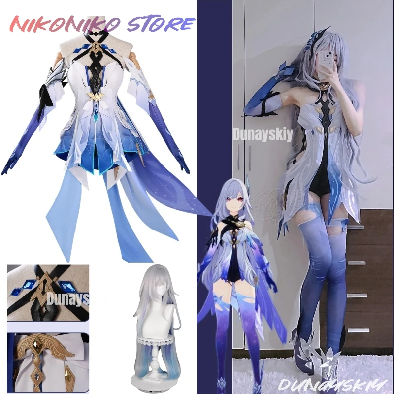 Gioco Genshin Impact Void Star Skirk Costume Cosplay Set completo Uniforme Outfis Skirk Costume Cosplay Gioco di ruolo Puntelli IN MAGAZZINO 2025