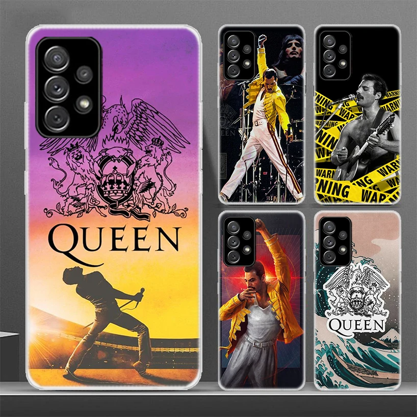 Rock Funky Freddie Mercury Queen Soft Phone Case for Samsung Galaxy A51 A71 A41 A31 A21S A11 A10 A20E A30S A40 A50S A70 A6 A7 A8