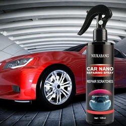 Productos en aerosol Nano para reparación de automóviles, 120ml, reparación de arañazos, agente de recubrimiento de detalles, capa de cerámica de limpieza de coche brillante para automóvil